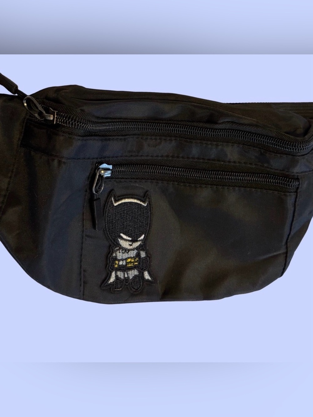 Batman Black Nylon Belt Bag / Fanny Pack Crossbody Festival Travel Bag